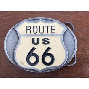 Route 66 Buckle by Siskiyou Pewter‎ & Enamel